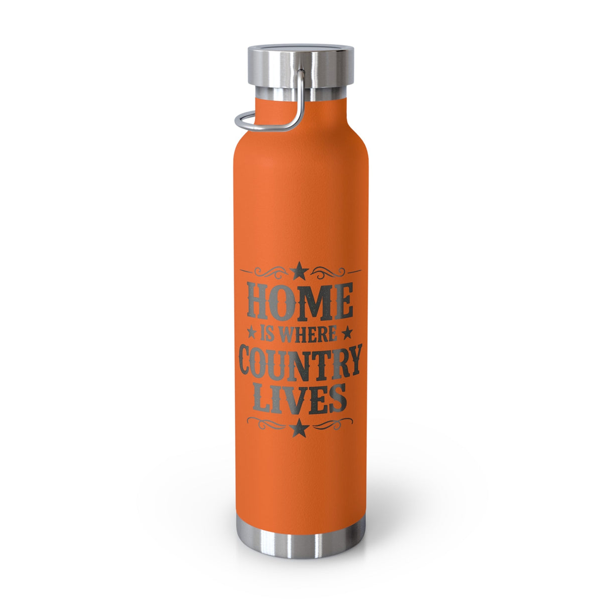 Home Is Where Country Lives Insulated Flask – 22oz Country Water Bottle - SJM Print Store