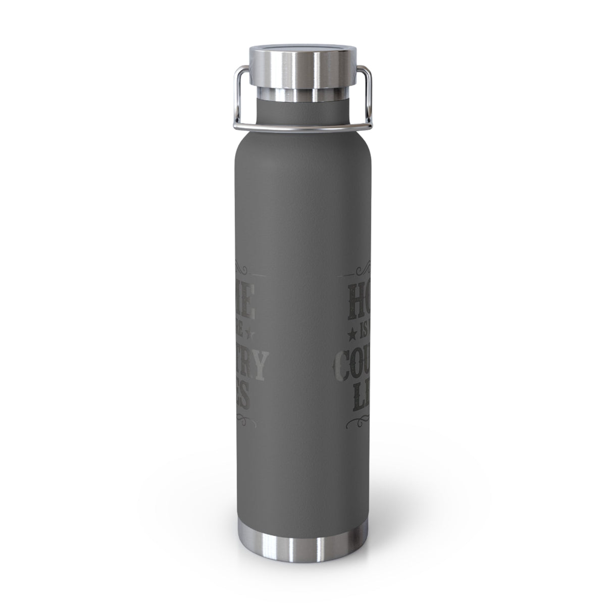Home Is Where Country Lives Insulated Flask – 22oz Country Water Bottle - SJM Print Store