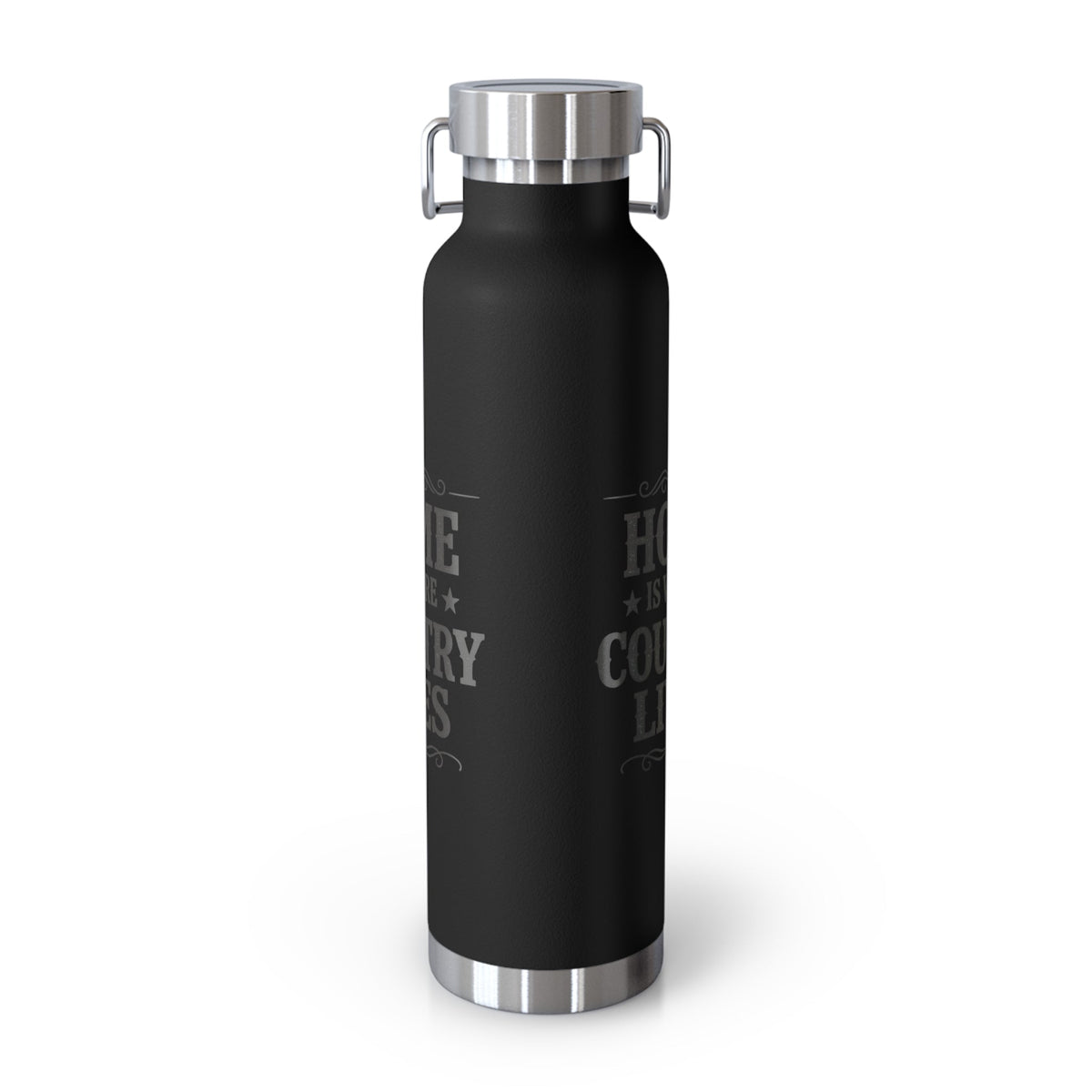 Home Is Where Country Lives Insulated Flask – 22oz Country Water Bottle - SJM Print Store