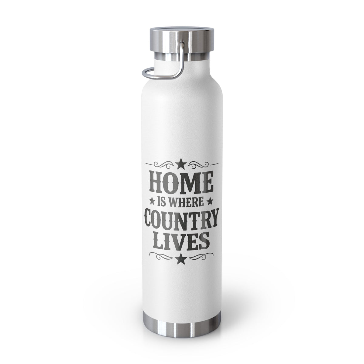 Home Is Where Country Lives Insulated Flask – 22oz Country Water Bottle - SJM Print Store