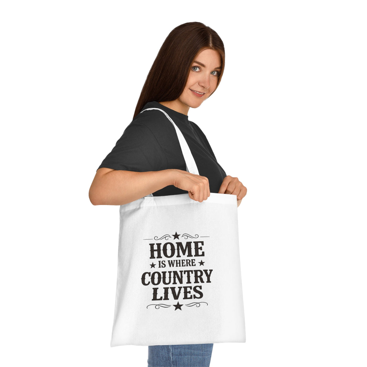 Home Is Where Country Lives Tote Bag – Country Shopper Bag - SJM Print Store