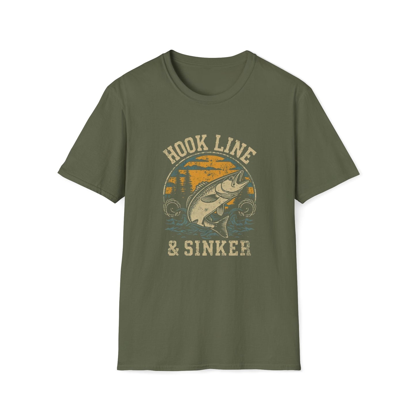 Hook Line & Sinker Fishing T-Shirt - SJM Print Store