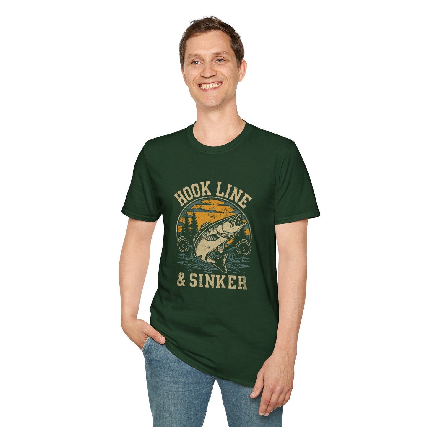 Hook Line & Sinker Fishing T-Shirt - SJM Print Store