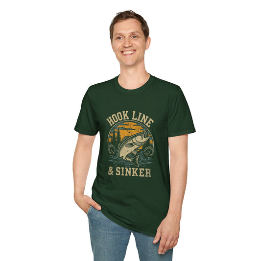 Hook Line & Sinker Fishing T-Shirt - SJM Print Store