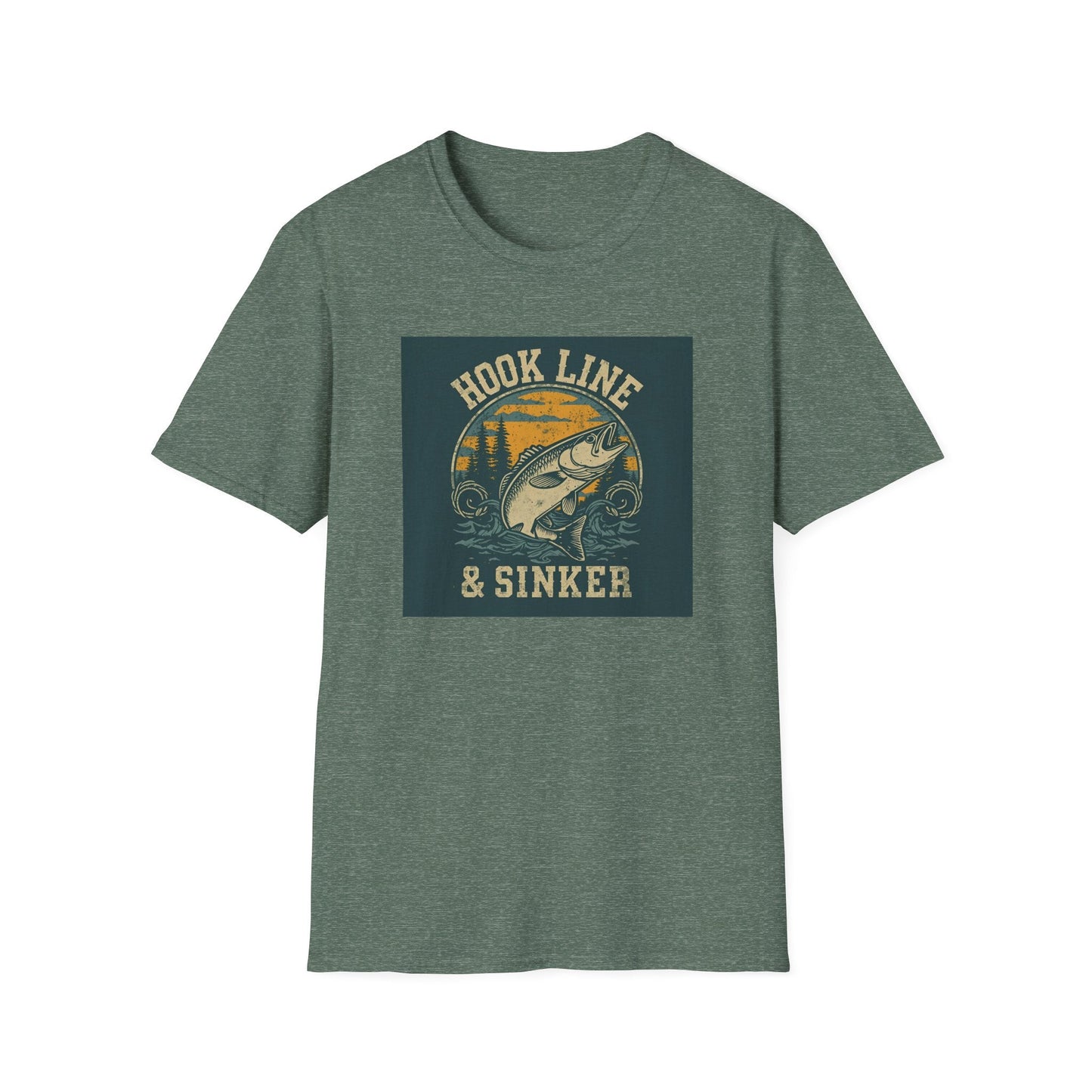 Hook Line & Sinker Fishing T-Shirt for Outdoors Enthusiasts - SJM Print Store