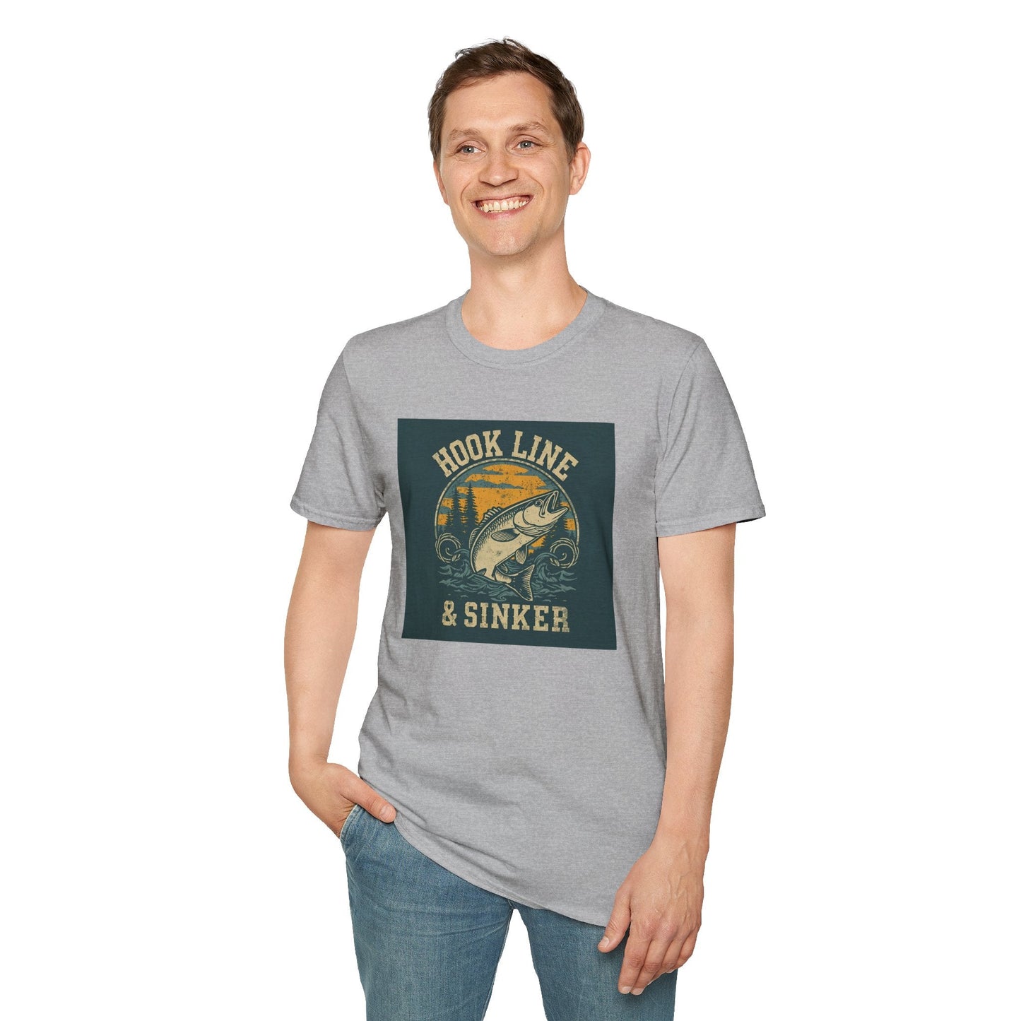 Hook Line & Sinker Fishing T-Shirt for Outdoors Enthusiasts - SJM Print Store