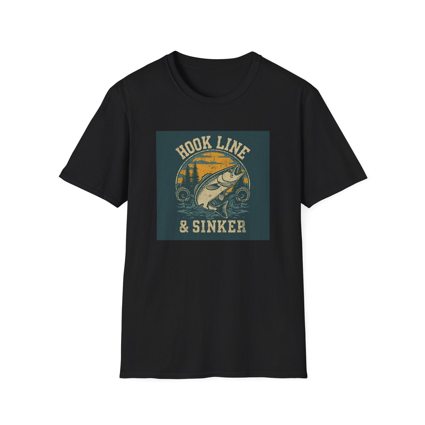 Hook Line & Sinker Fishing T-Shirt for Outdoors Enthusiasts - SJM Print Store