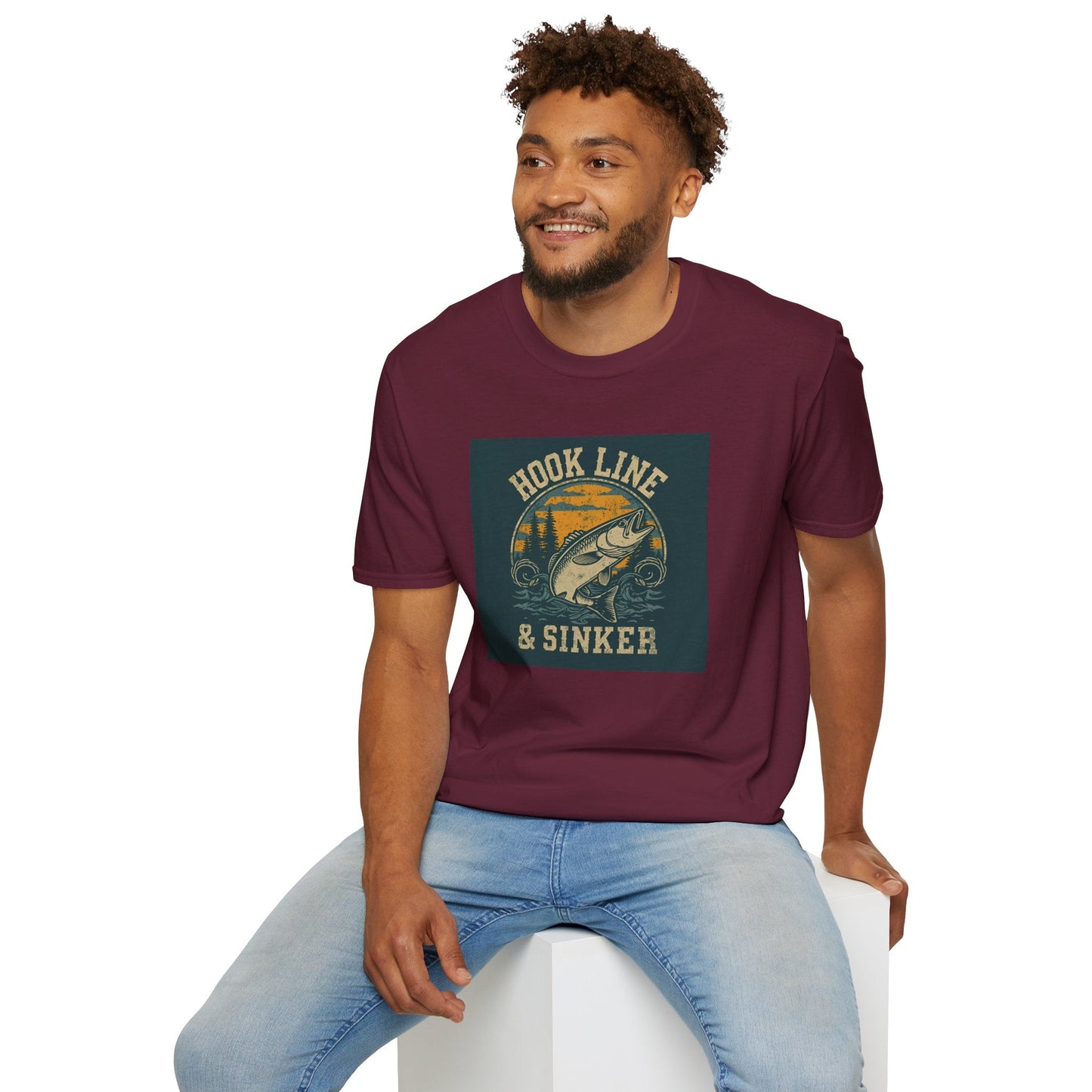 Hook Line & Sinker Fishing T-Shirt for Outdoors Enthusiasts - SJM Print Store