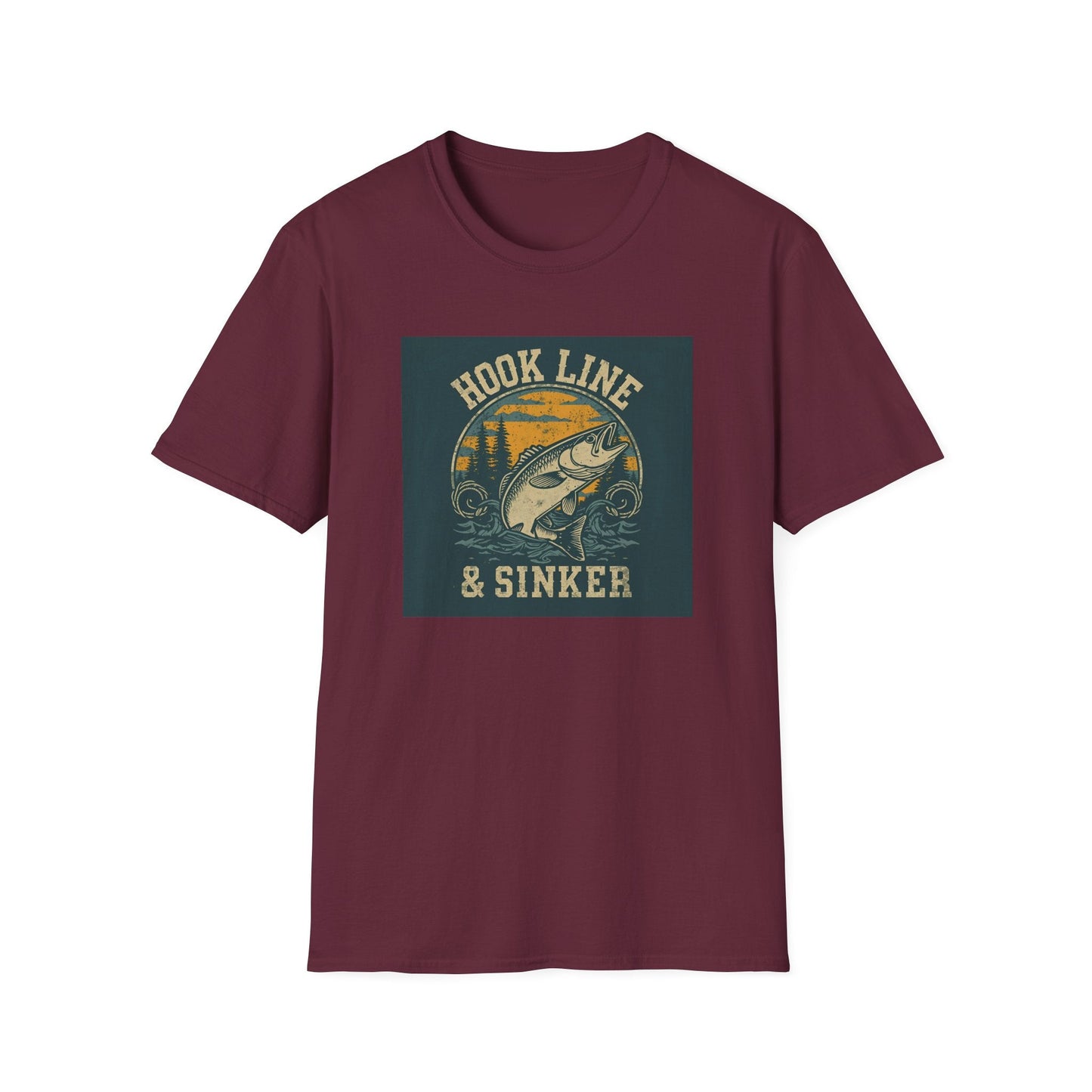 Hook Line & Sinker Fishing T-Shirt for Outdoors Enthusiasts - SJM Print Store