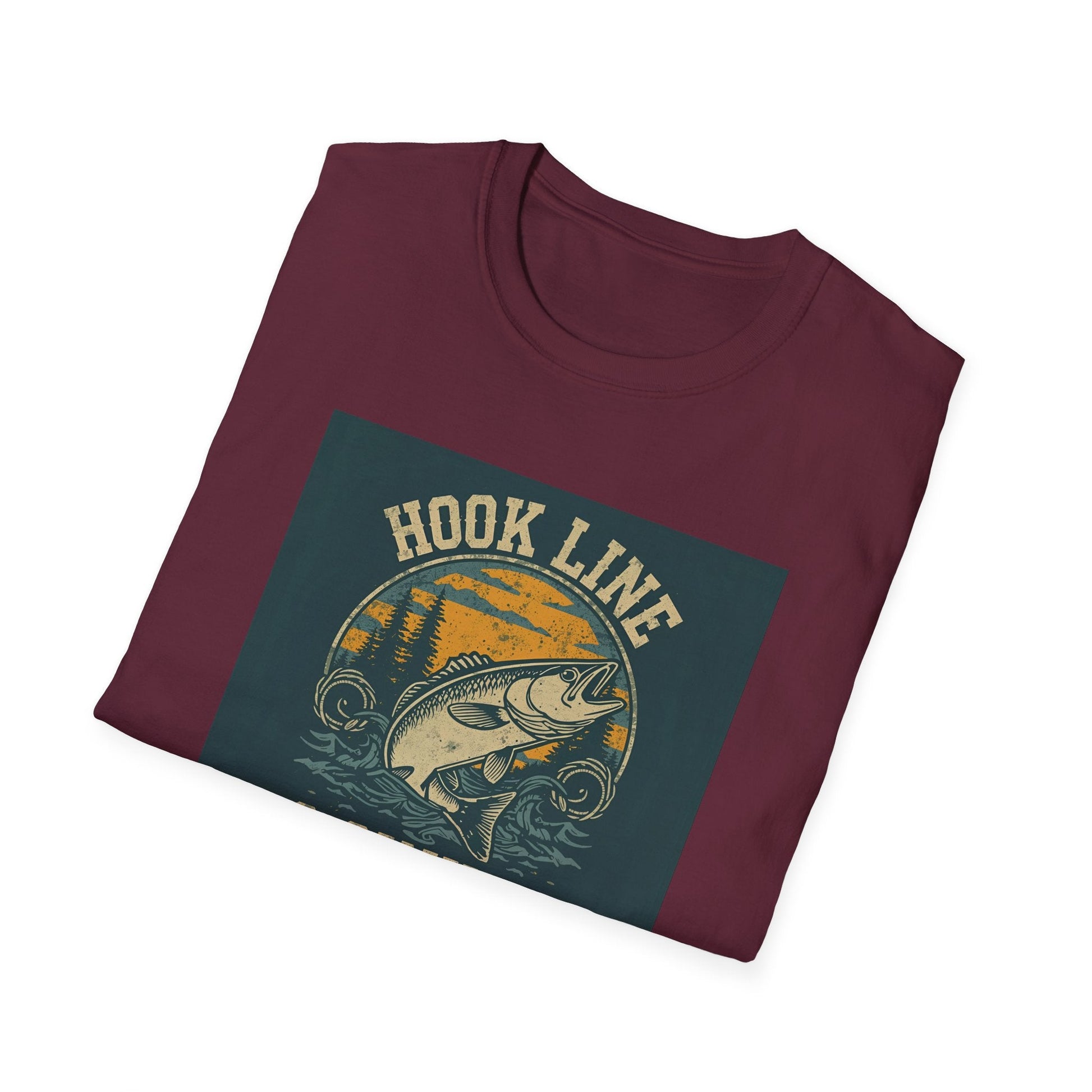 Hook Line & Sinker Fishing T-Shirt for Outdoors Enthusiasts - SJM Print Store