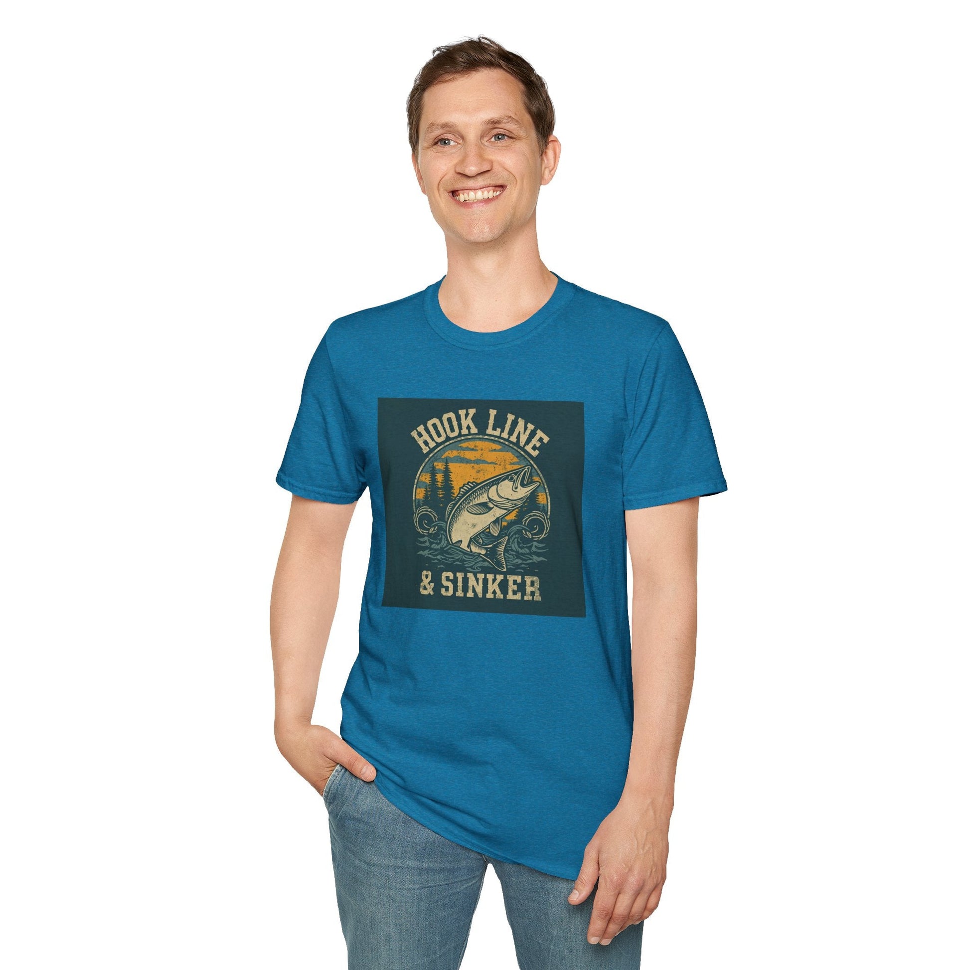 Hook Line & Sinker Fishing T-Shirt for Outdoors Enthusiasts - SJM Print Store