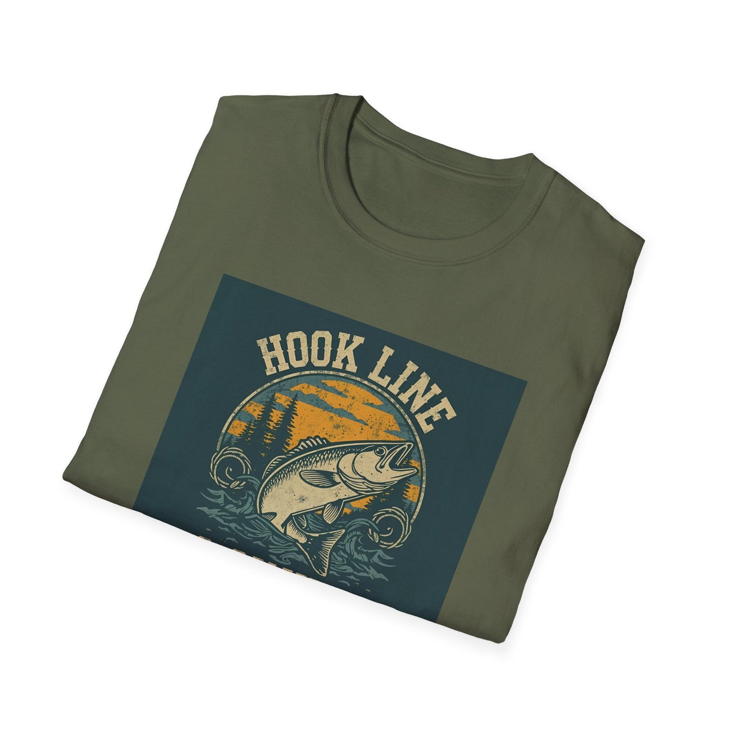 Hook Line & Sinker Fishing T-Shirt for Outdoors Enthusiasts - SJM Print Store