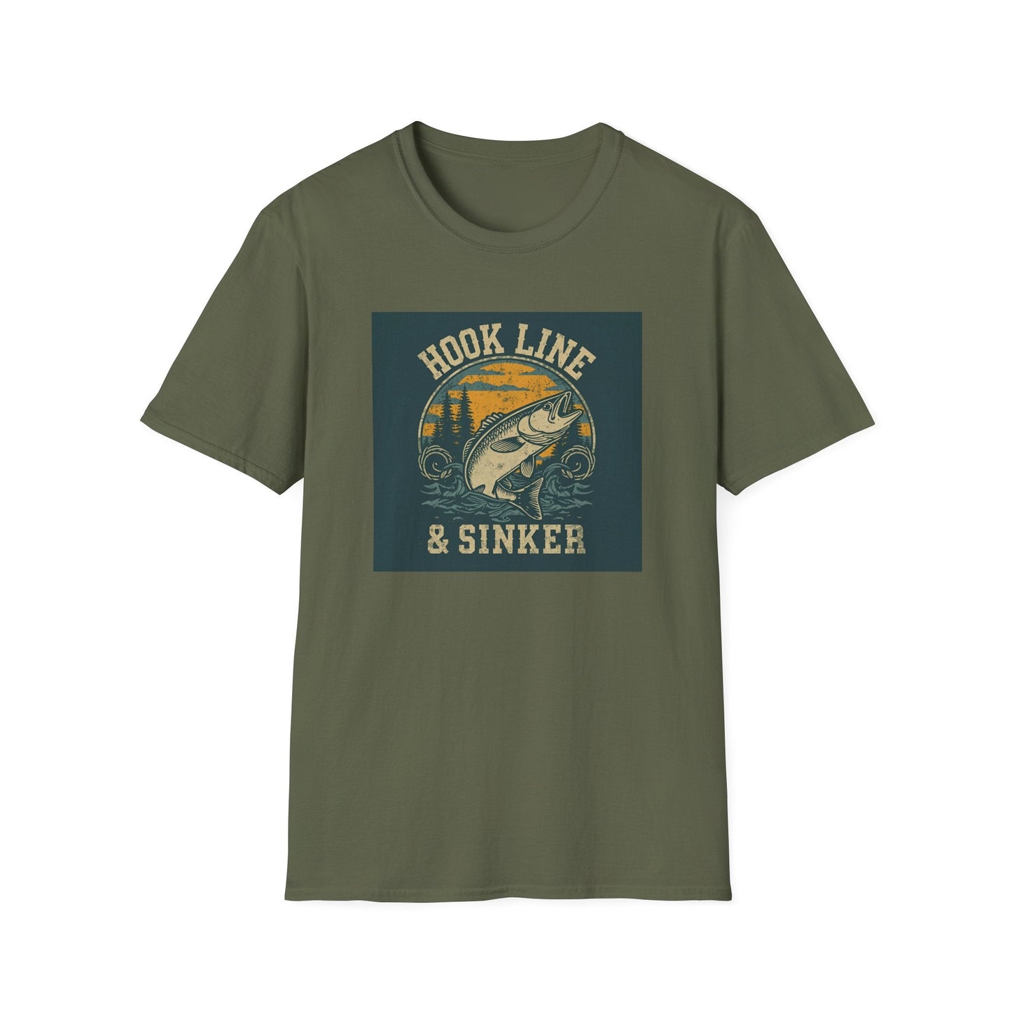Hook Line & Sinker Fishing T-Shirt for Outdoors Enthusiasts - SJM Print Store
