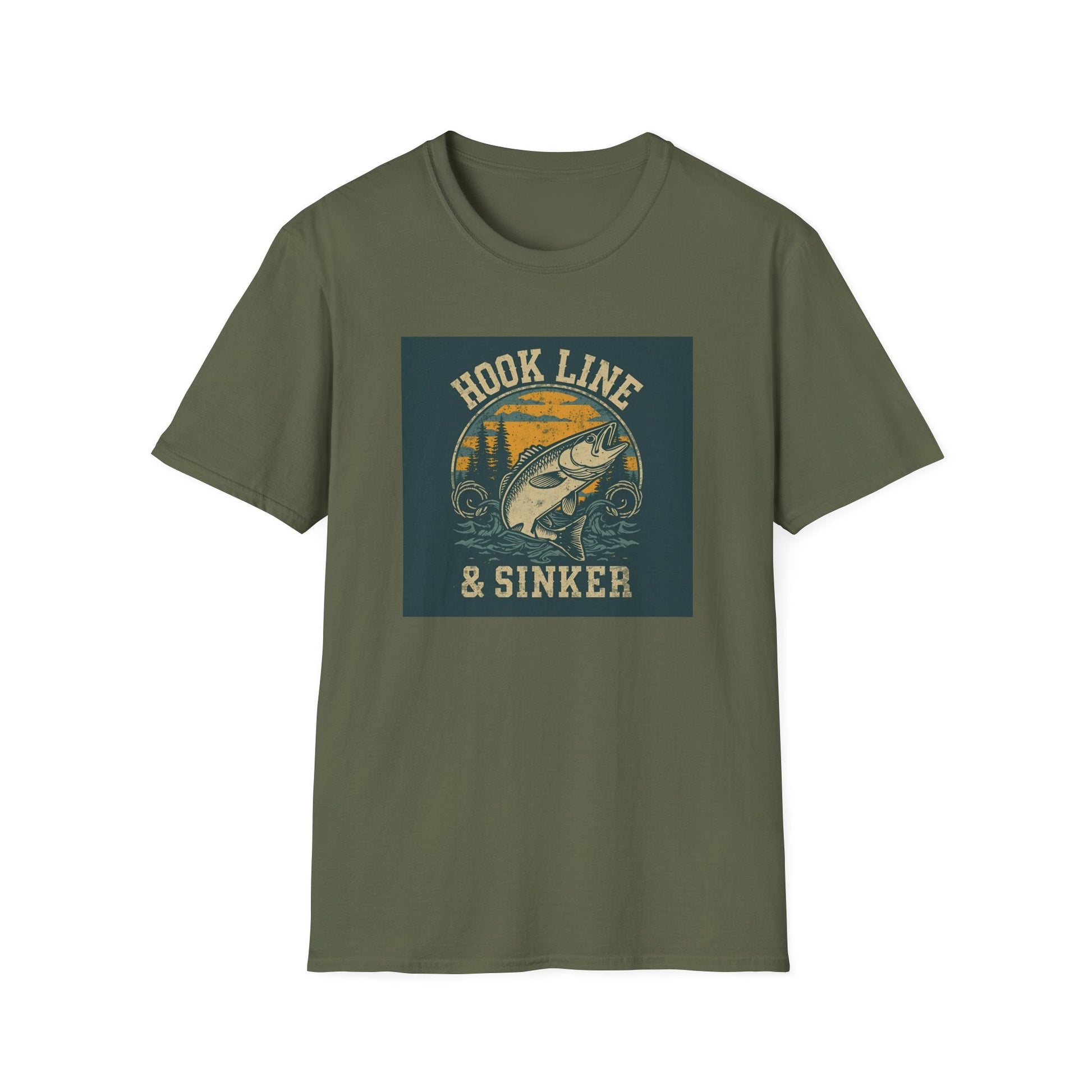 Hook Line & Sinker Fishing T-Shirt for Outdoors Enthusiasts - SJM Print Store