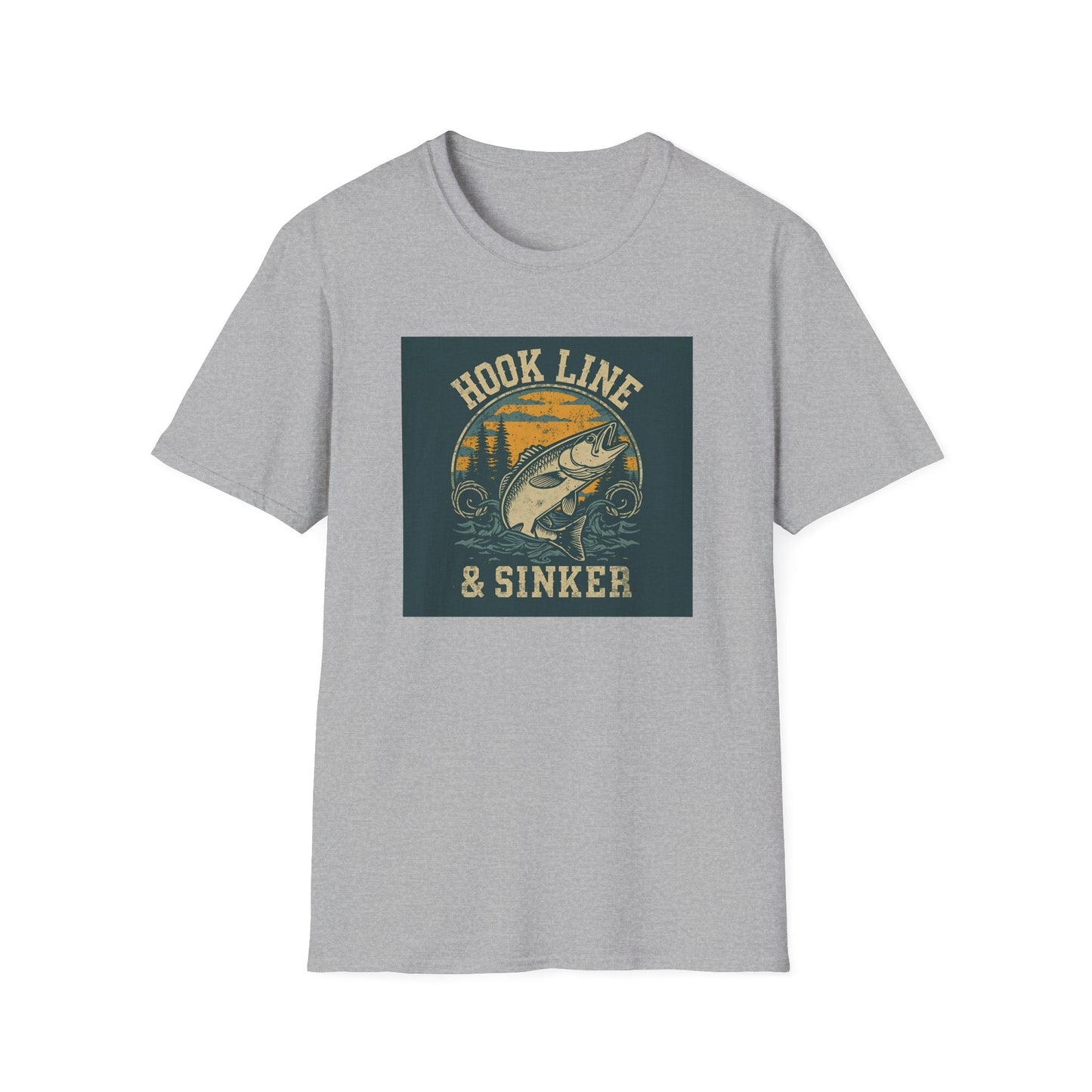 Hook Line & Sinker Fishing T-Shirt for Outdoors Enthusiasts - SJM Print Store