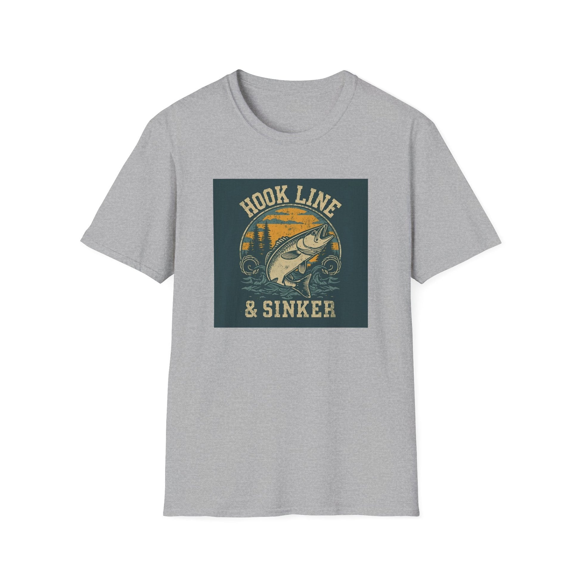 Hook Line & Sinker Fishing T-Shirt for Outdoors Enthusiasts - SJM Print Store