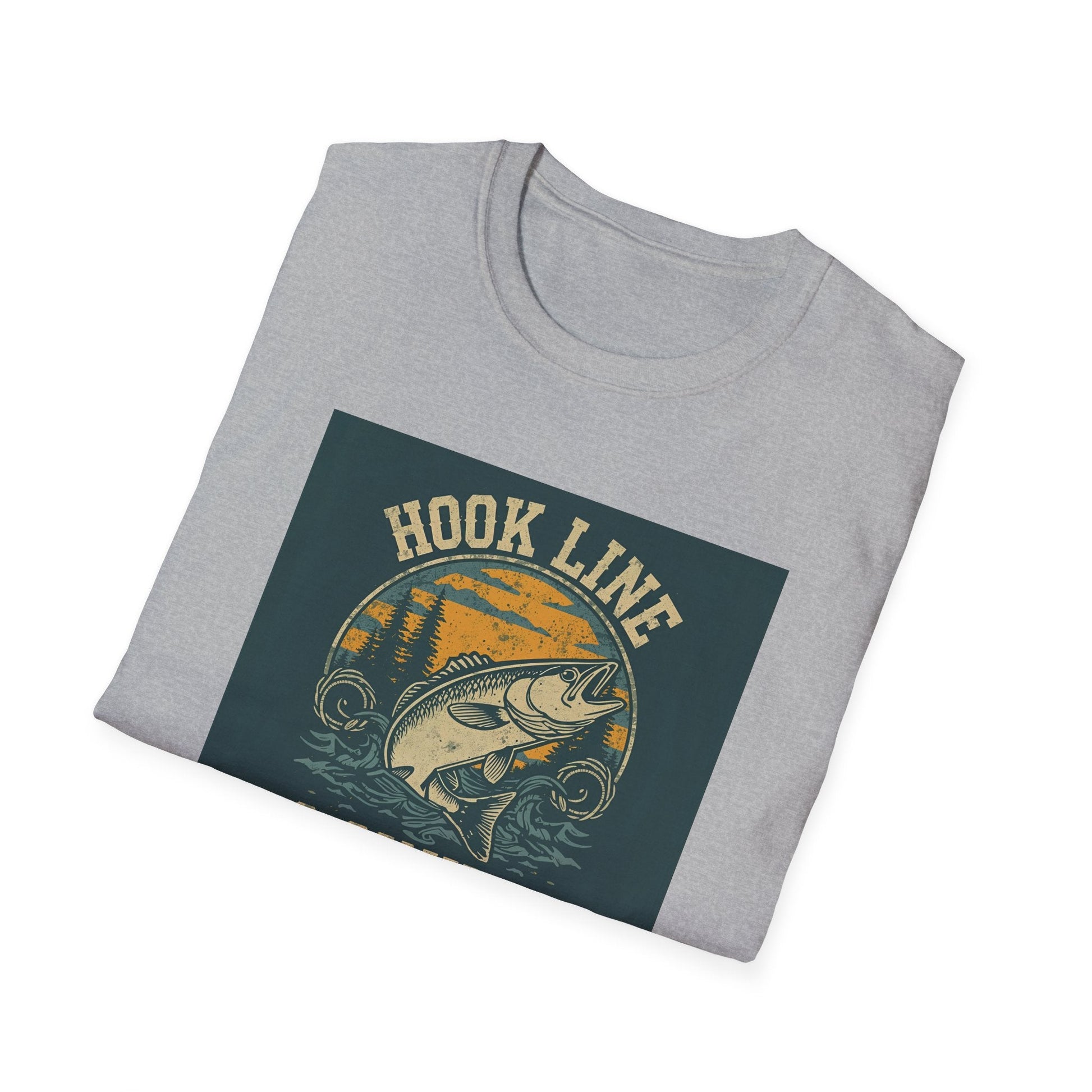 Hook Line & Sinker Fishing T-Shirt for Outdoors Enthusiasts - SJM Print Store