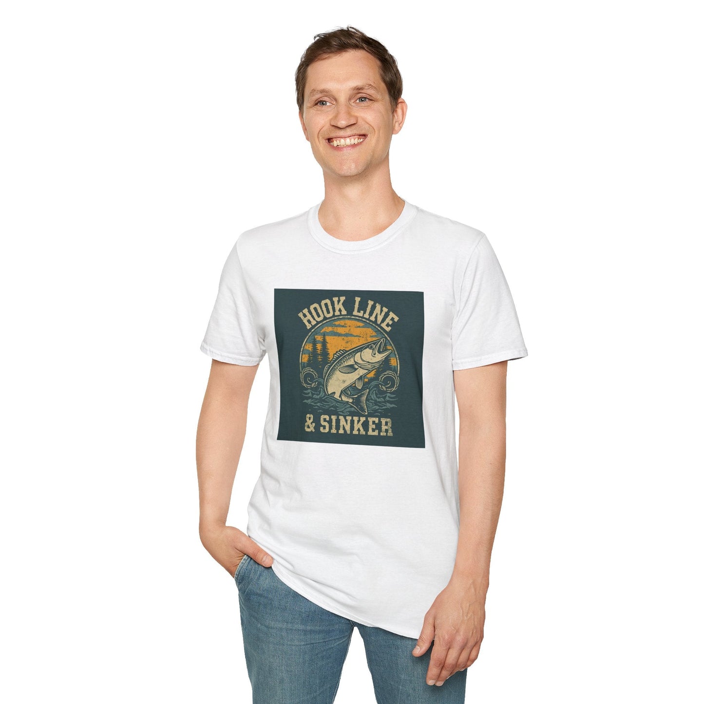Hook Line & Sinker Fishing T-Shirt for Outdoors Enthusiasts - SJM Print Store