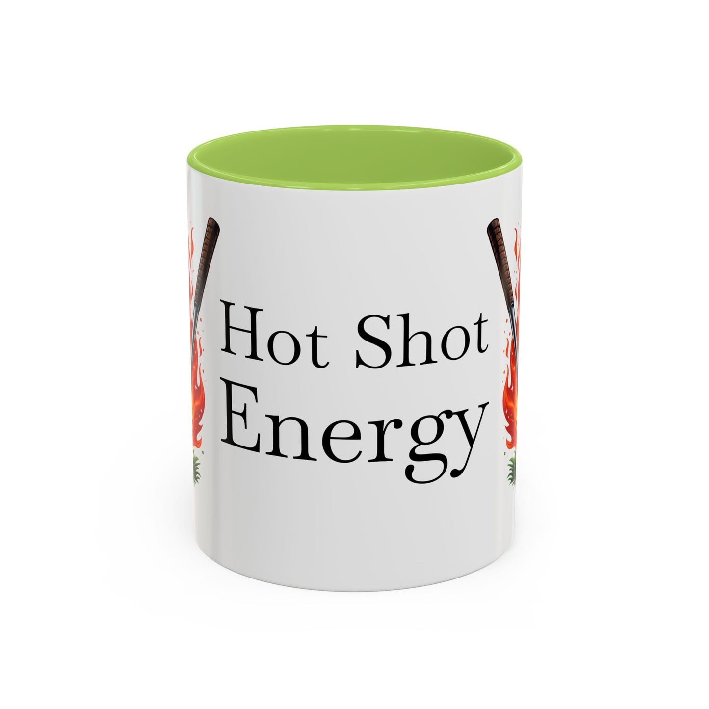 Hot Shot Energy Golf Mug Flaming Golf Ball Accent Mug - SJM Print Store