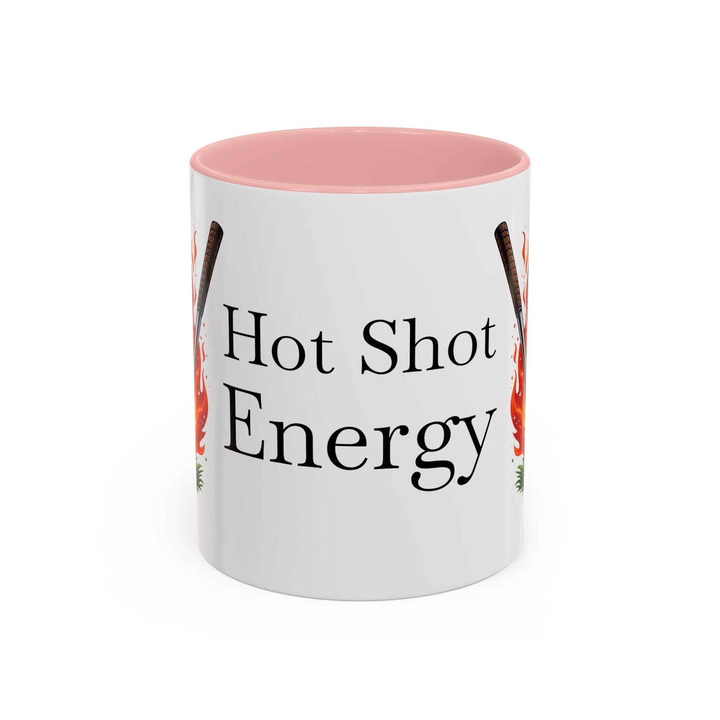 Hot Shot Energy Golf Mug Flaming Golf Ball Accent Mug - SJM Print Store