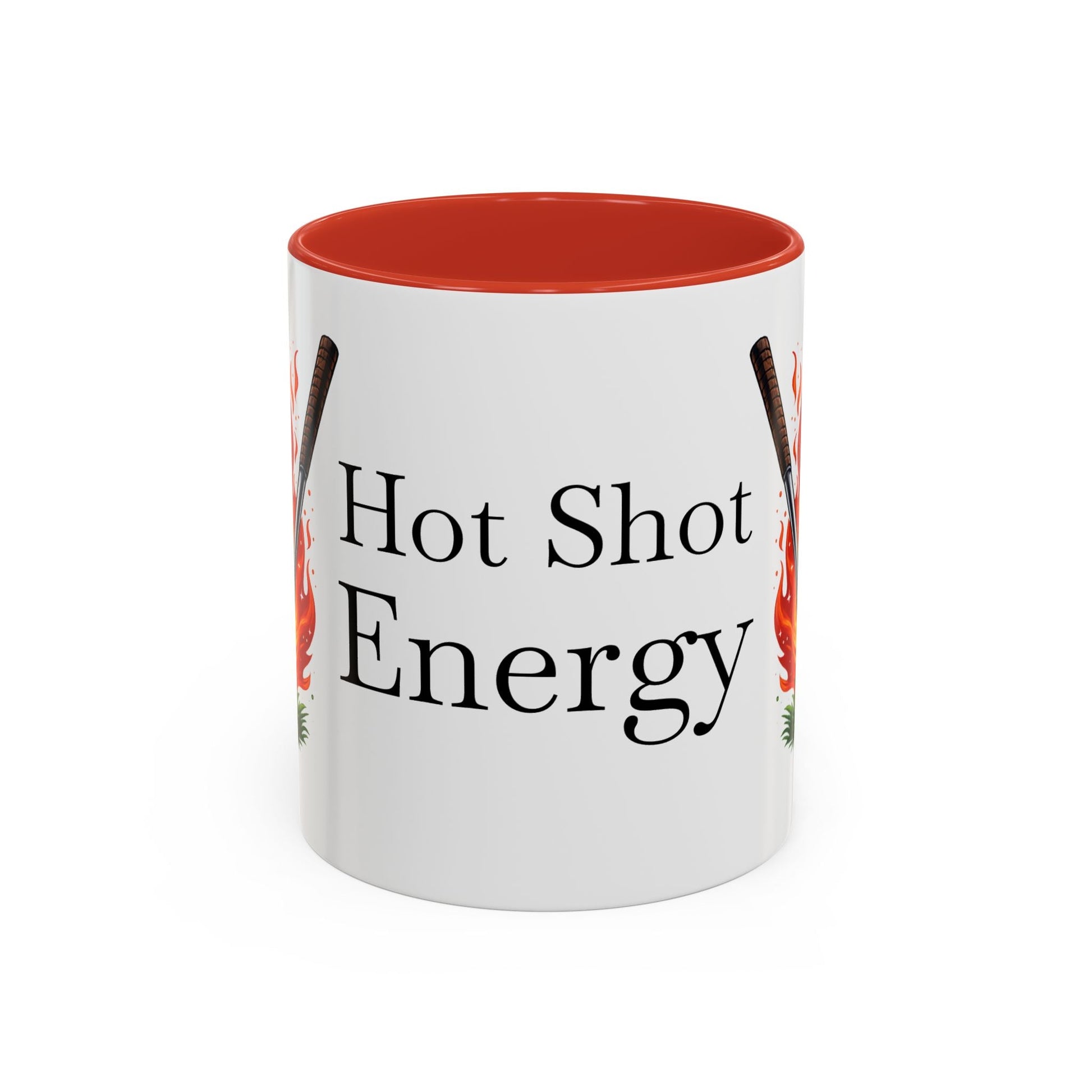 Hot Shot Energy Golf Mug Flaming Golf Ball Accent Mug - SJM Print Store