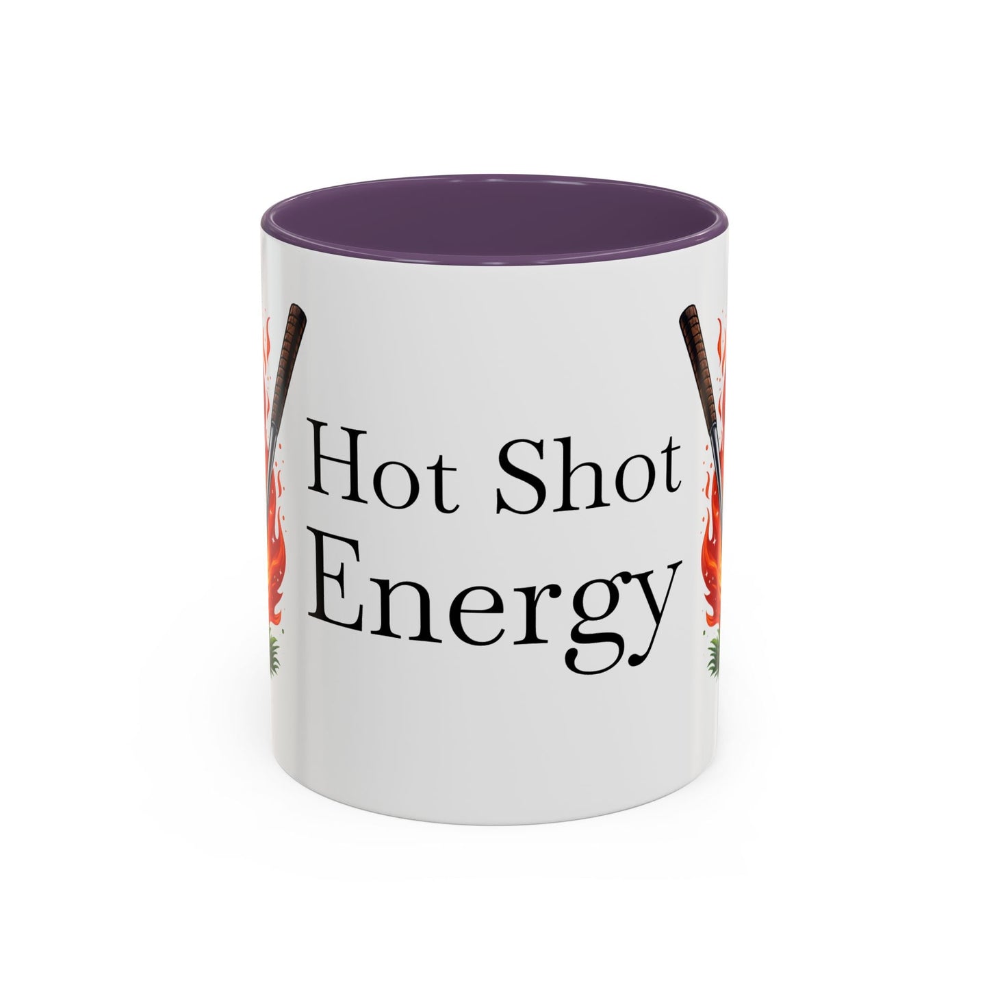Hot Shot Energy Golf Mug Flaming Golf Ball Accent Mug - SJM Print Store