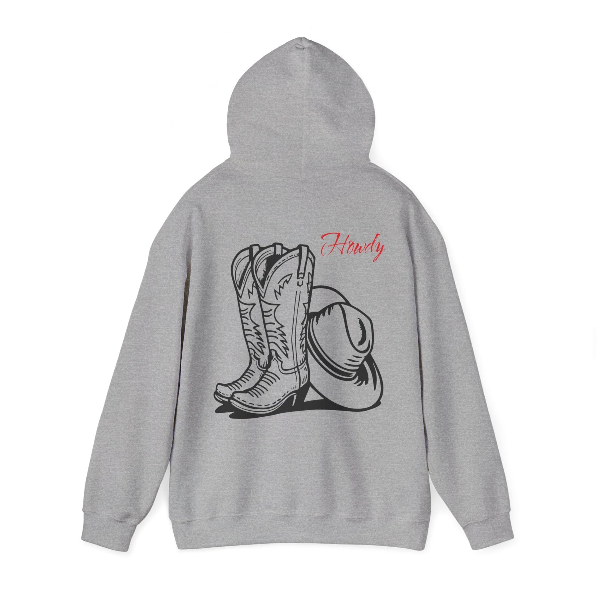 Howdy Cowgirl / Cowboy Hoodie, Western Style Sweatshirt, Country Living Apparel, Rodeo Gift, Cozy Farmhouse Hooded Sweatshirt - SJM Print Store
