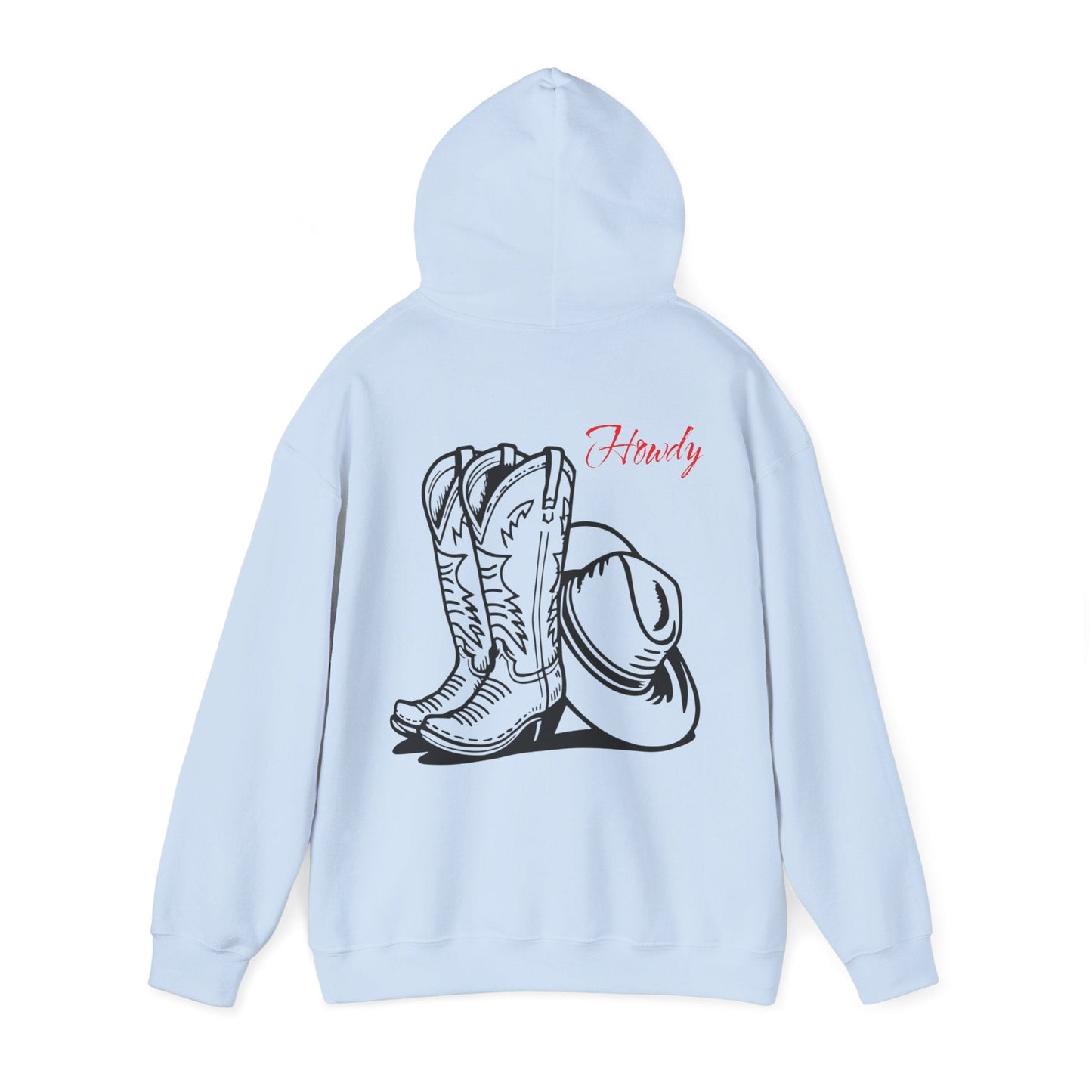 Howdy Cowgirl / Cowboy Hoodie, Western Style Sweatshirt, Country Living Apparel, Rodeo Gift, Cozy Farmhouse Hooded Sweatshirt - SJM Print Store