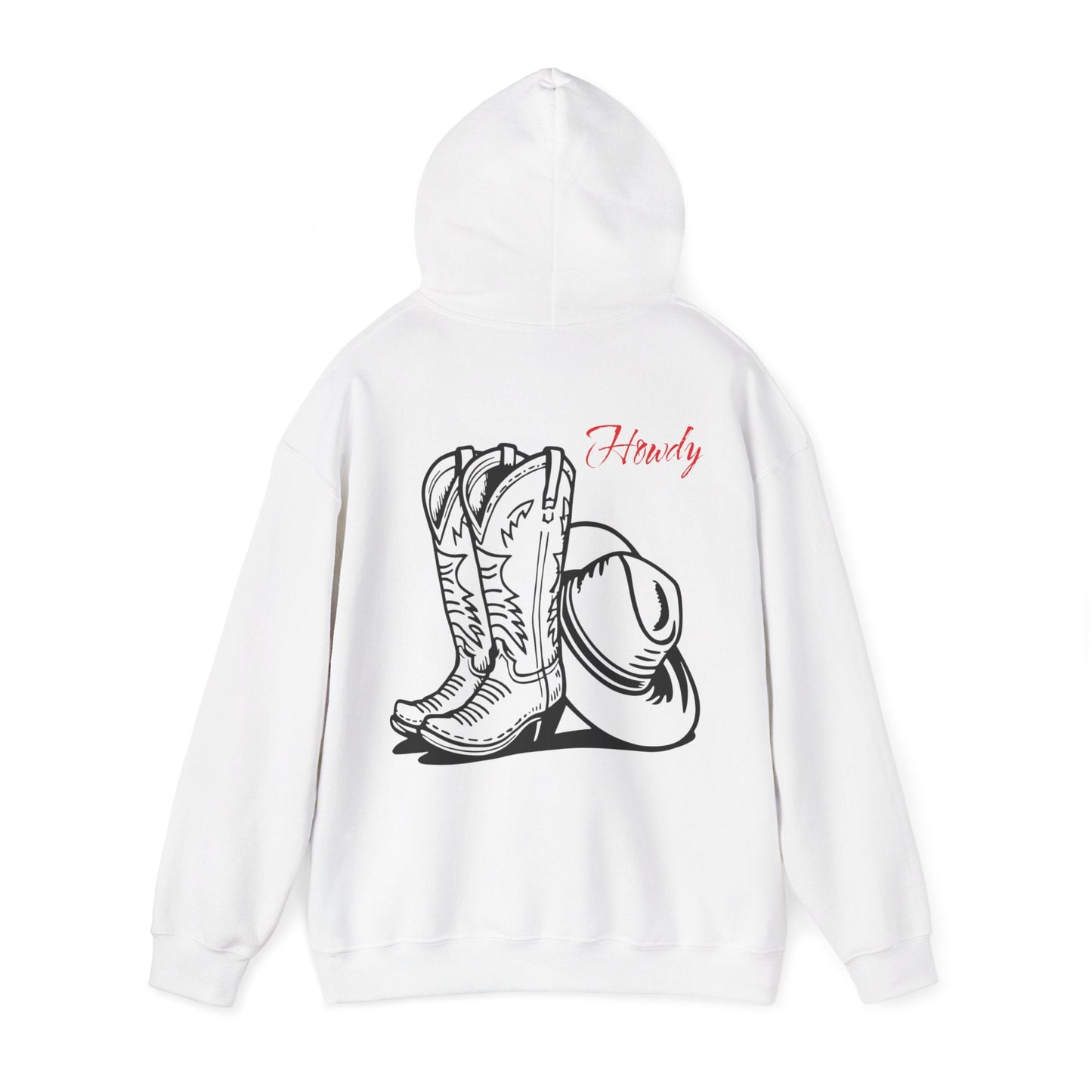 Howdy Cowgirl / Cowboy Hoodie, Western Style Sweatshirt, Country Living Apparel, Rodeo Gift, Cozy Farmhouse Hooded Sweatshirt - SJM Print Store