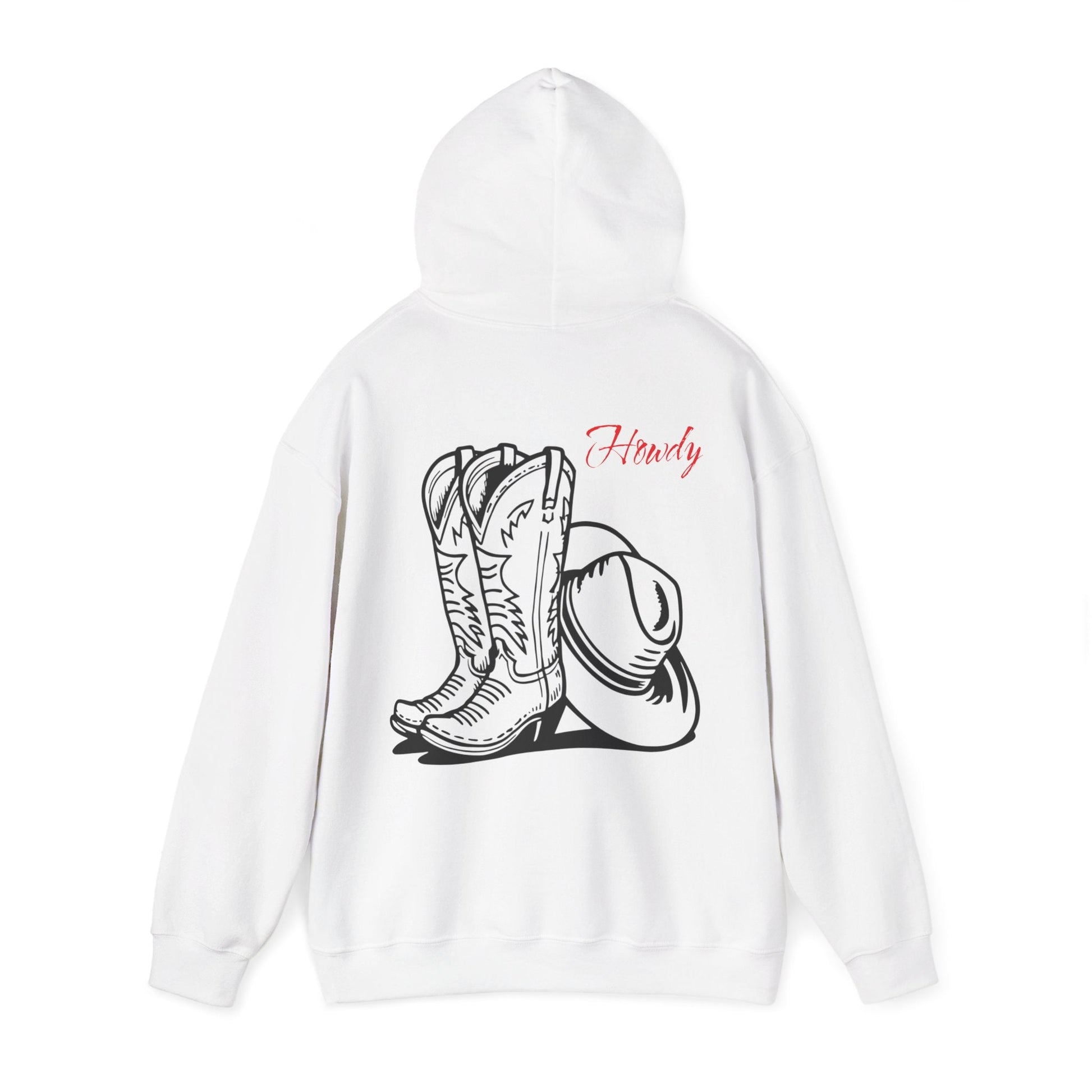Howdy Cowgirl / Cowboy Hoodie, Western Style Sweatshirt, Country Living Apparel, Rodeo Gift, Cozy Farmhouse Hooded Sweatshirt - SJM Print Store