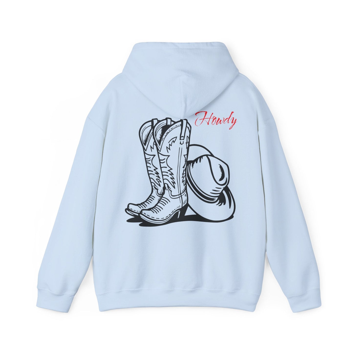 Howdy Cowgirl / Cowboy Hoodie, Western Style Sweatshirt, Country Living Apparel, Rodeo Gift, Cozy Farmhouse Hooded Sweatshirt - SJM Print Store