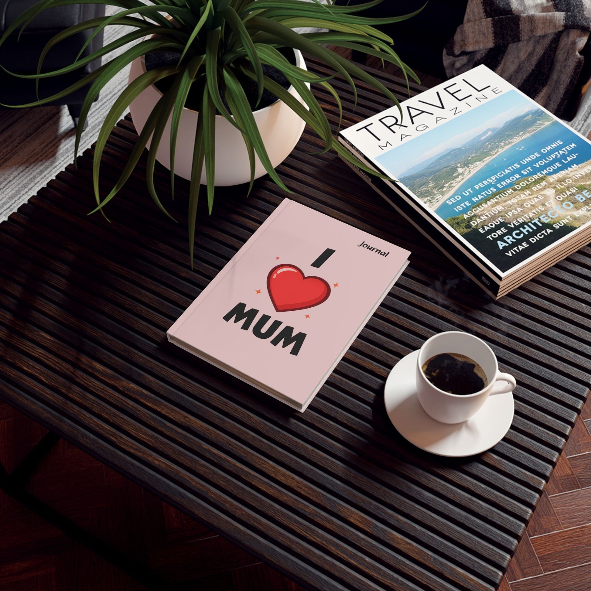 I Love Mum Hardback Journal | Lined, Plain or Graph Pages | Thoughtful Gift for Mum | Keepsake Notebook - SJM Print Store