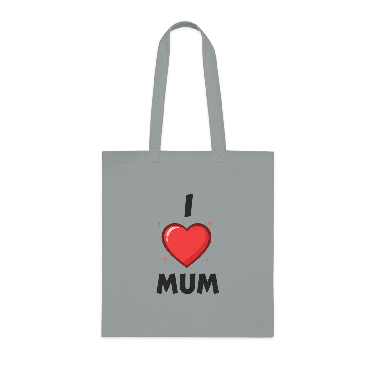 I Love Mum Tote Bag | Reusable Canvas Shopping Bag | Gift for Mum | Mother's Day Gift | Everyday Tote | Gifts & Lifestyle - SJM Print Store