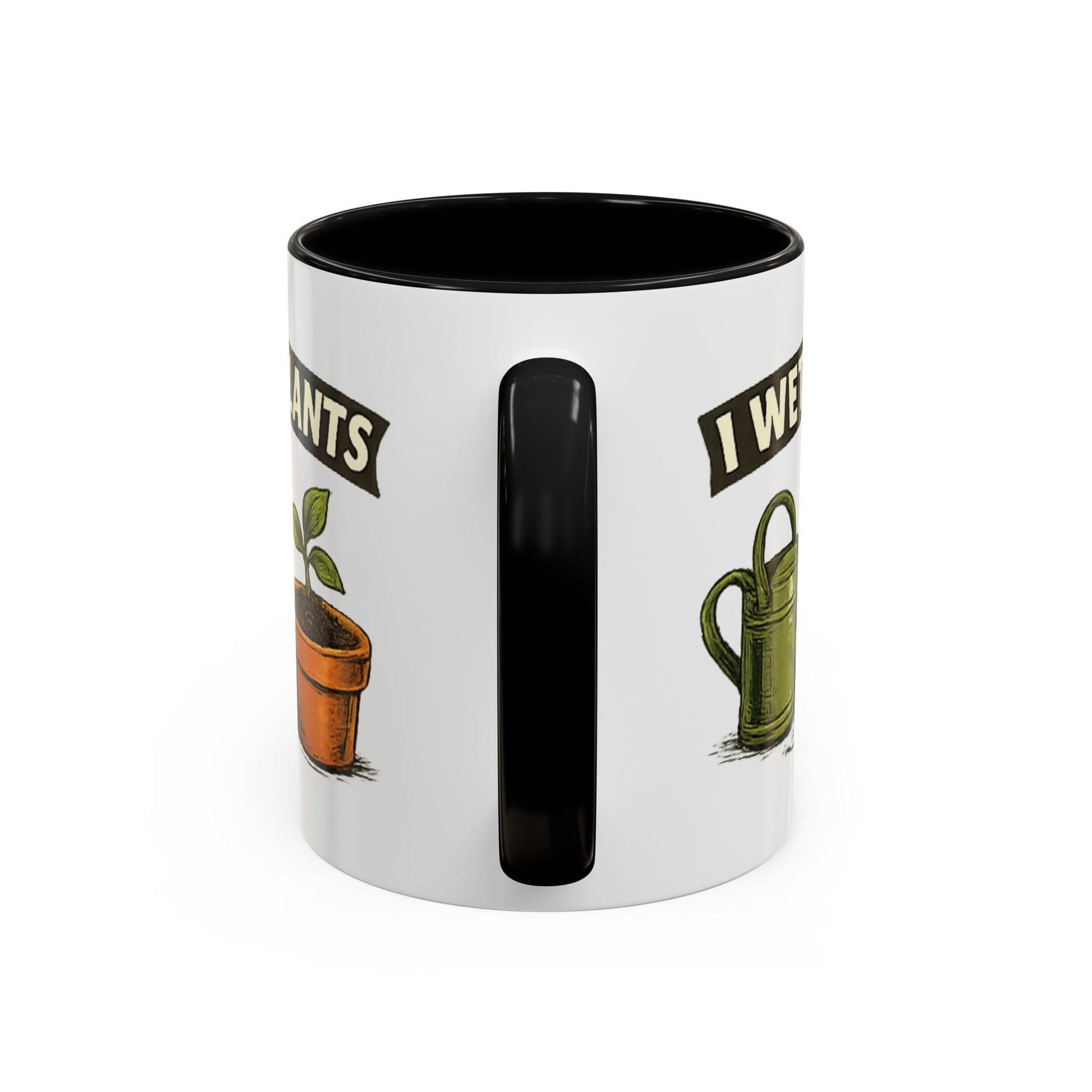 I Wet My Plants Funny Gardeners Accent Coffee Mug - SJM Print Store