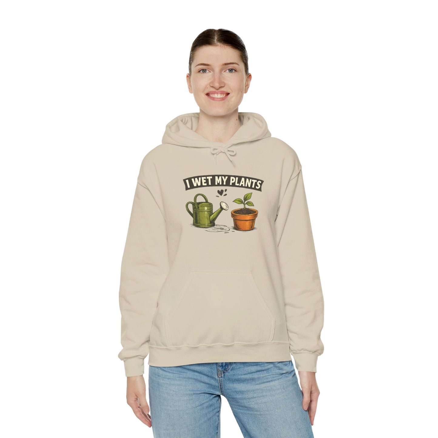 I Wet My Plants Hoodie - Funny Gardener Top - SJM Print Store