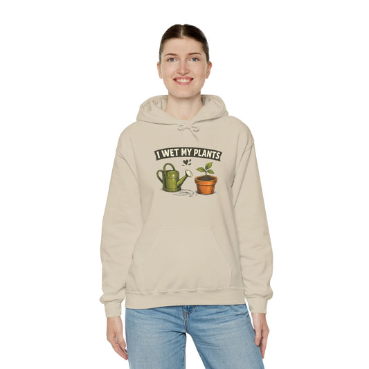 I Wet My Plants Hoodie - Funny Gardener Top - SJM Print Store