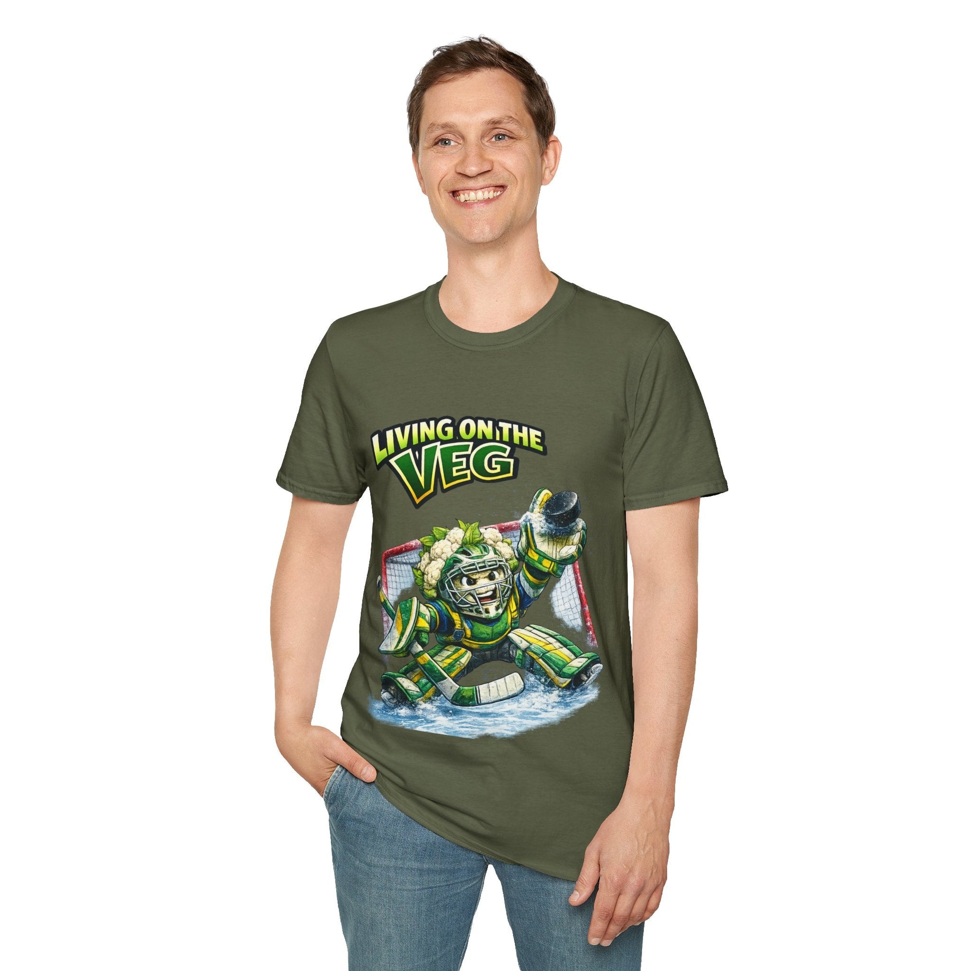 Ice Hockey Cauliflower T-shirt - SJM Print Store