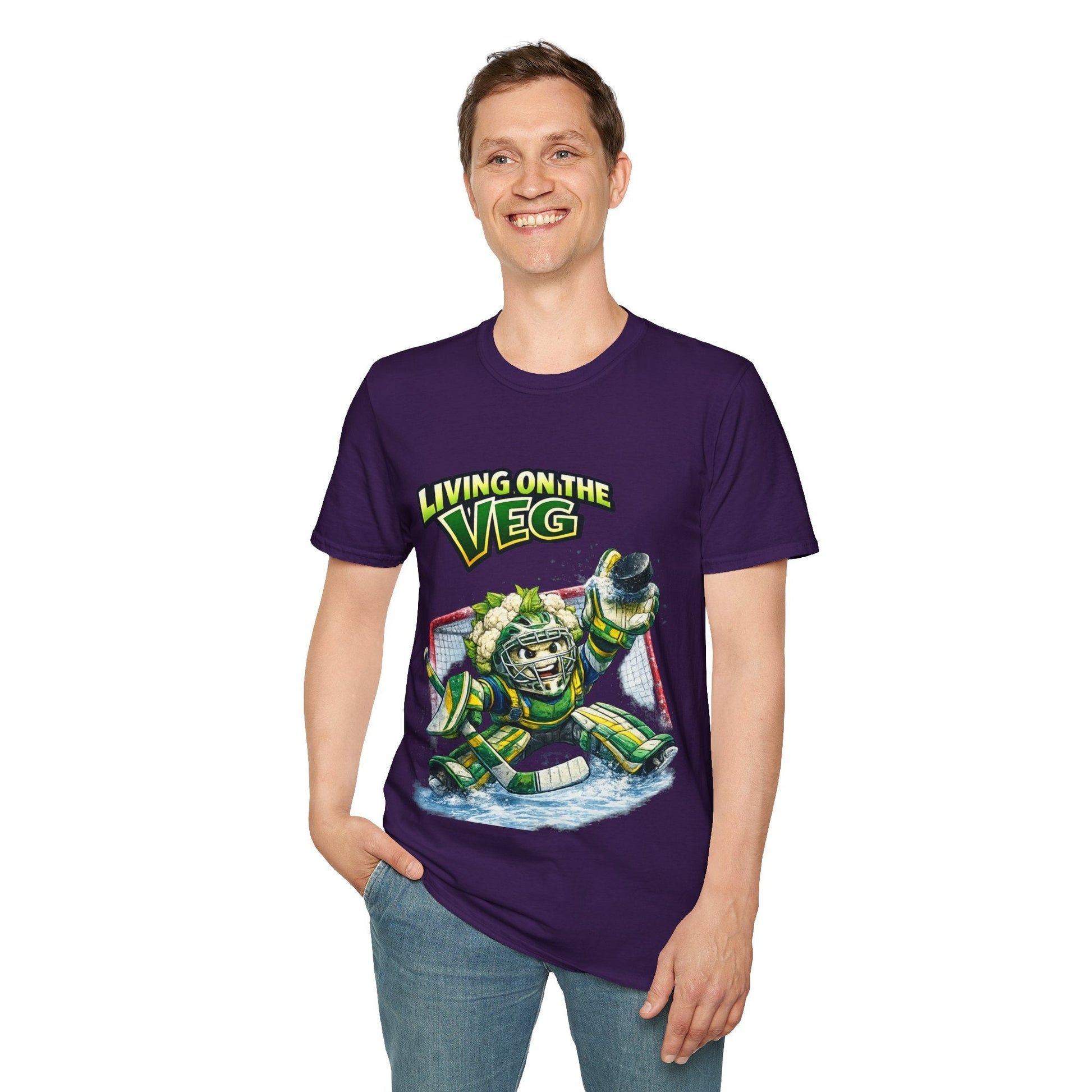 Ice Hockey Cauliflower T-shirt - SJM Print Store