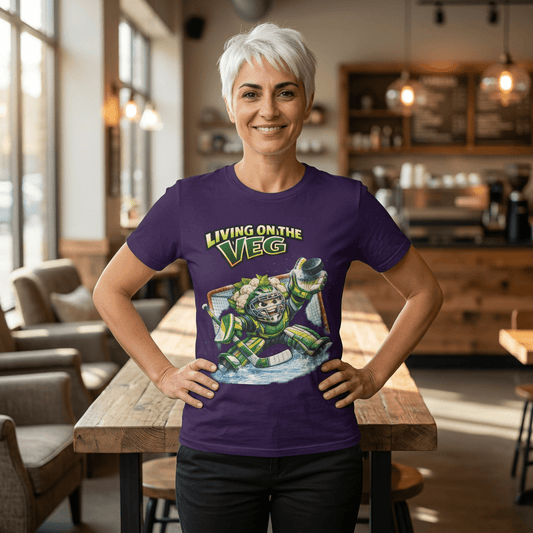 Ice Hockey Cauliflower T-shirt - SJM Print Store