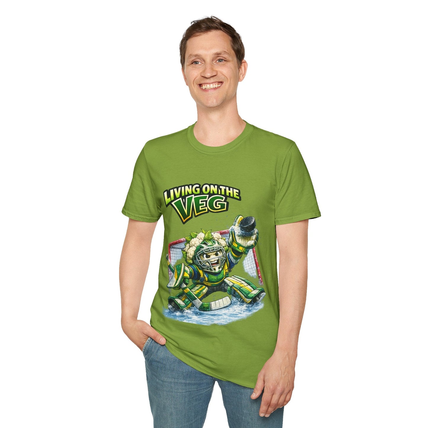Ice Hockey Cauliflower T-shirt - SJM Print Store