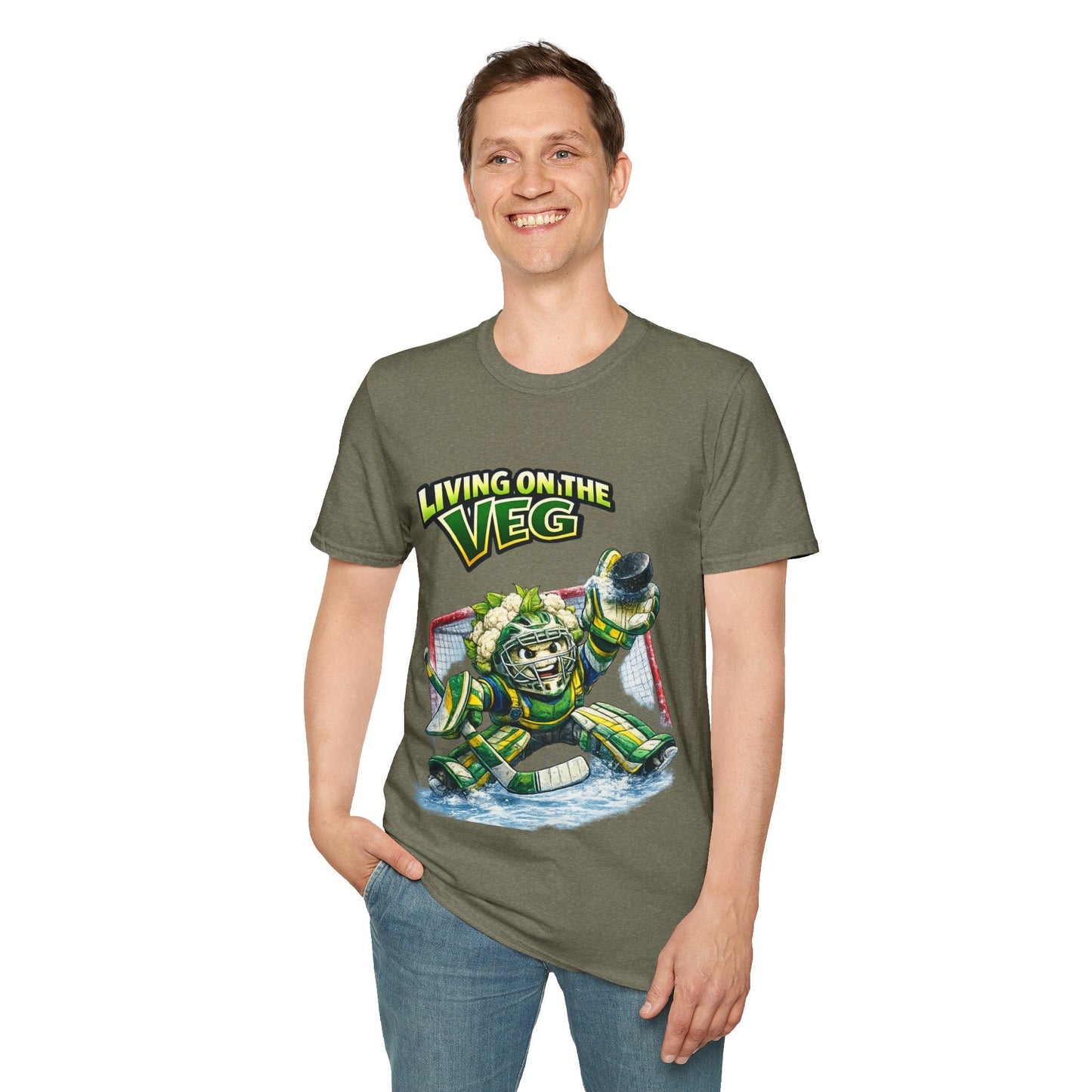 Ice Hockey Cauliflower T-shirt - SJM Print Store