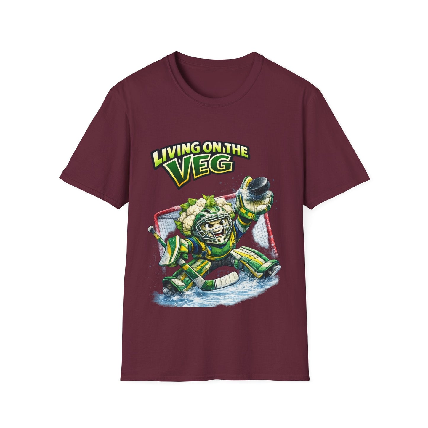 Ice Hockey Cauliflower T-shirt - SJM Print Store