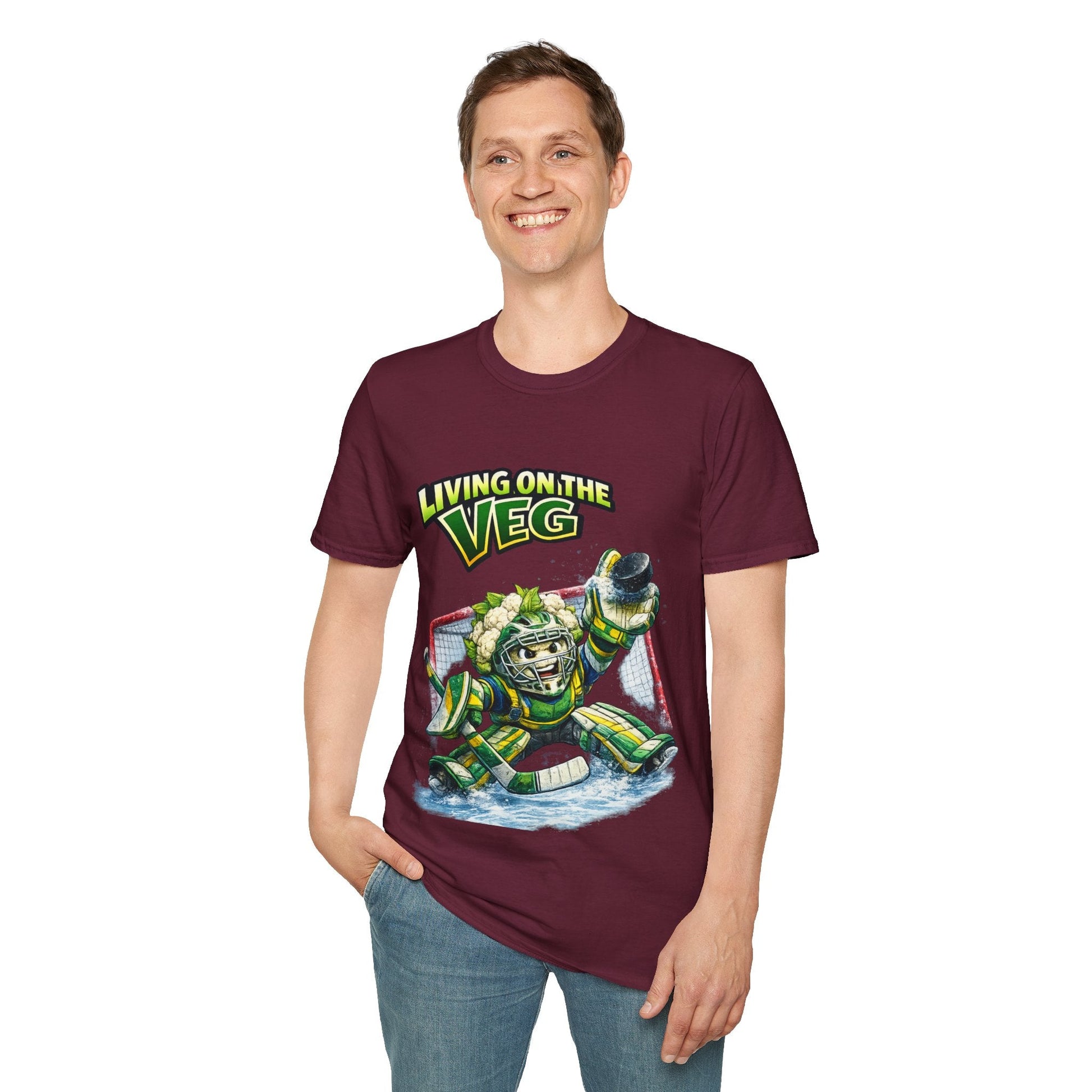 Ice Hockey Cauliflower T-shirt - SJM Print Store