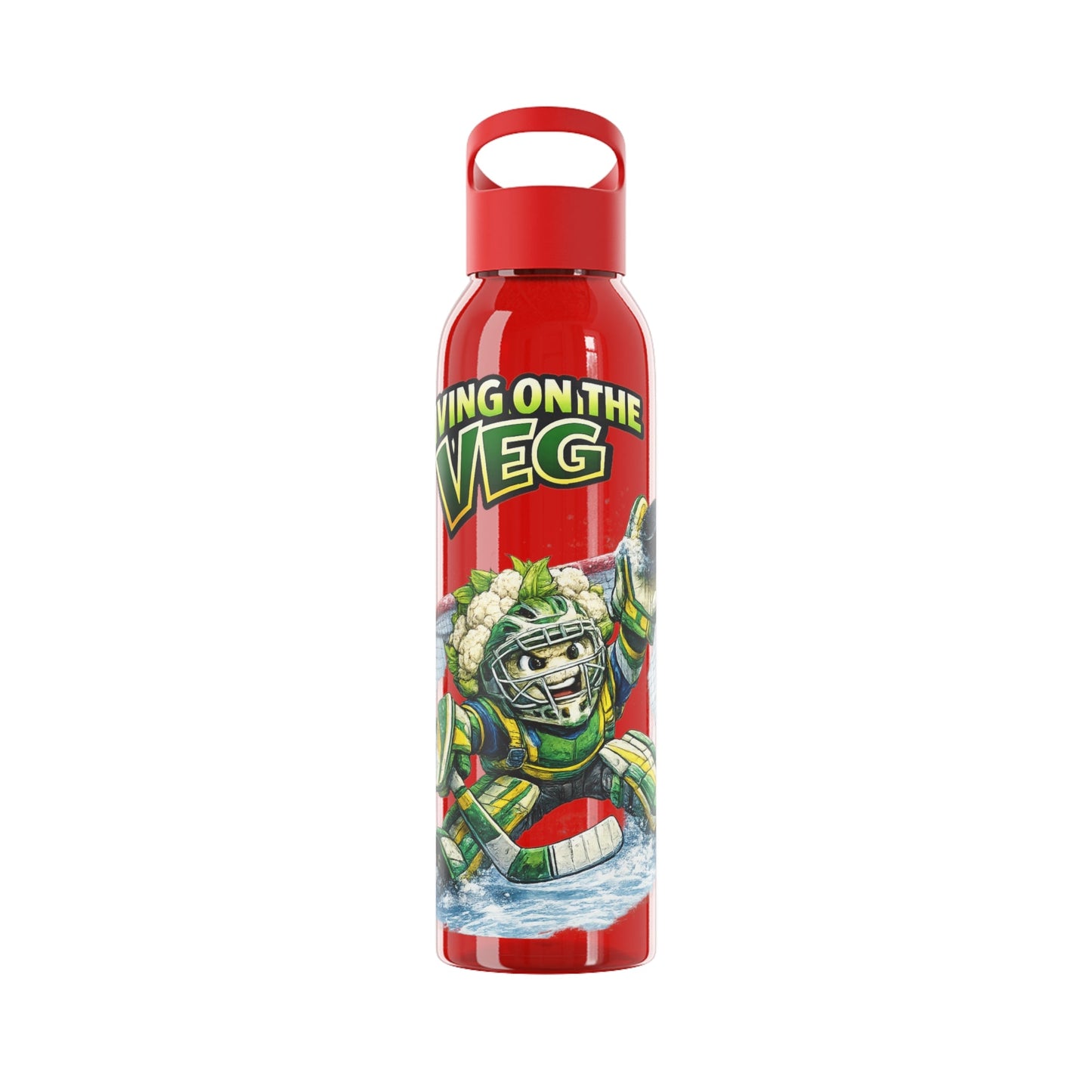 Ice Hockey Cauliflower Water Bottle - SJM Print Store