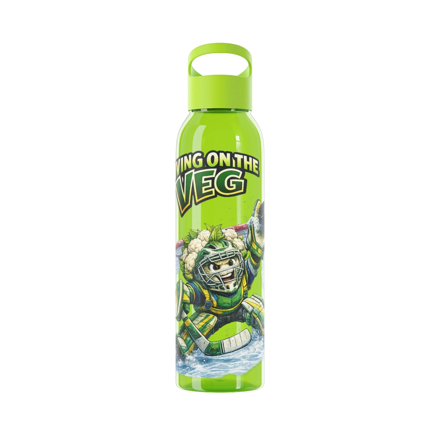 Ice Hockey Cauliflower Water Bottle - SJM Print Store