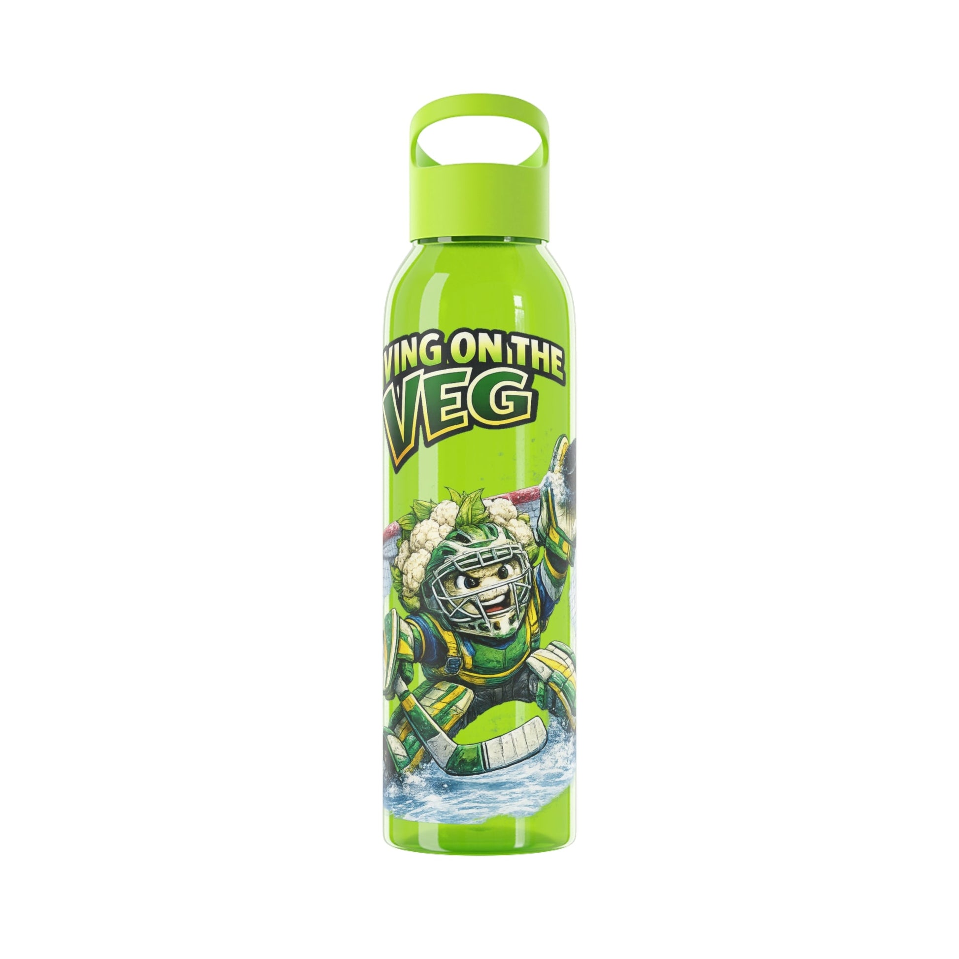 Ice Hockey Cauliflower Water Bottle - SJM Print Store