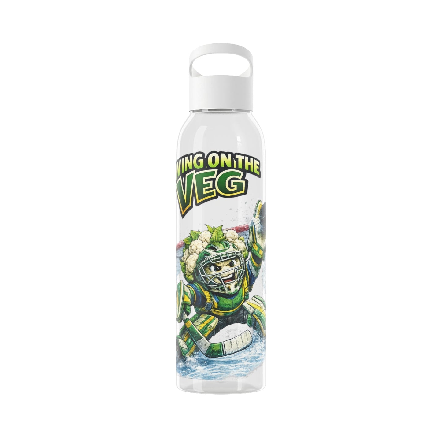 Ice Hockey Cauliflower Water Bottle - SJM Print Store