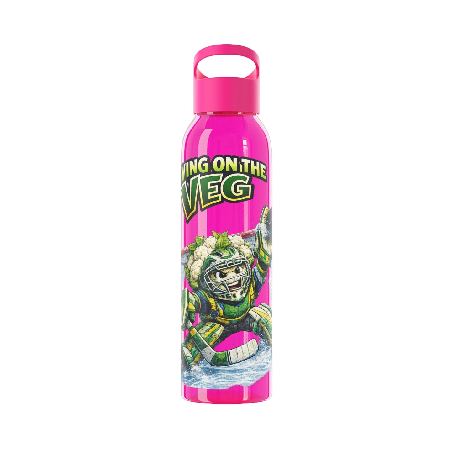 Ice Hockey Cauliflower Water Bottle - SJM Print Store