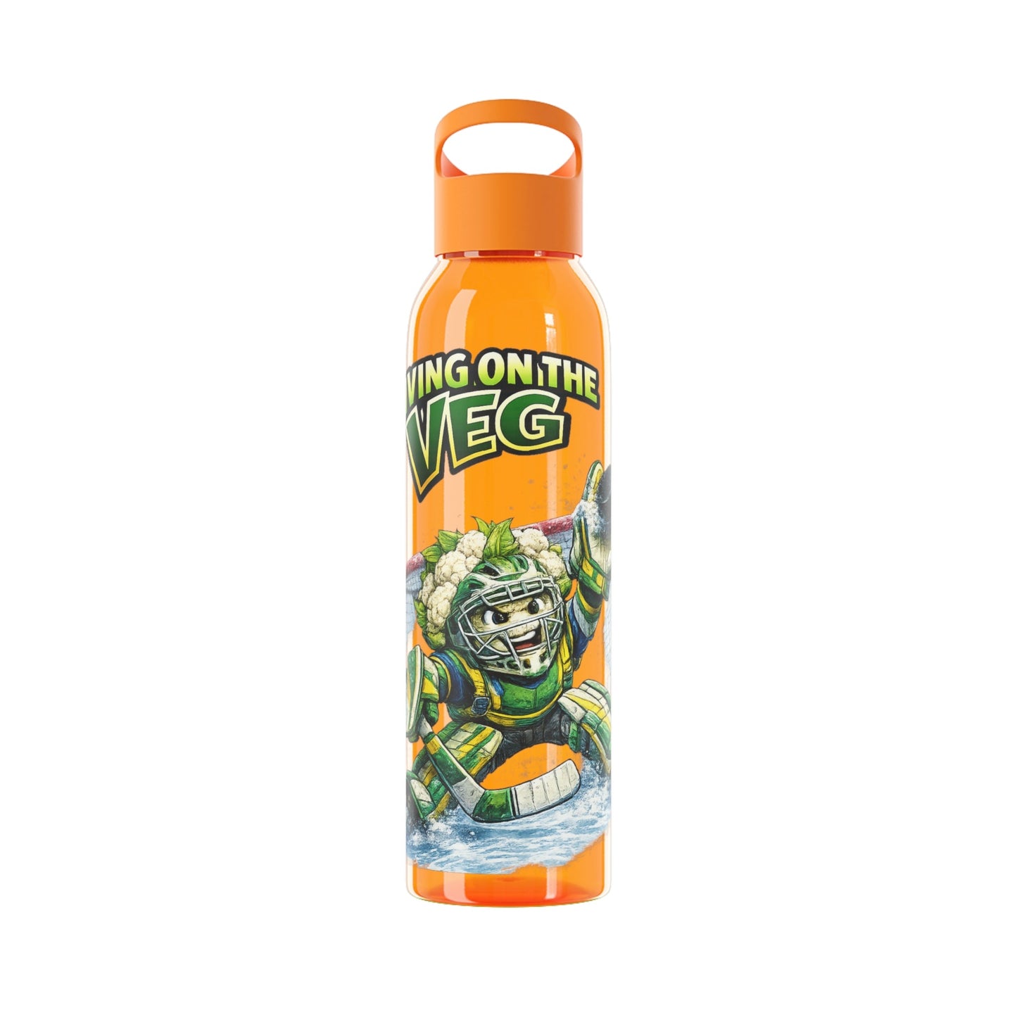 Ice Hockey Cauliflower Water Bottle - SJM Print Store