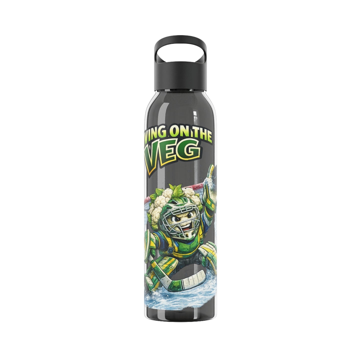Ice Hockey Cauliflower Water Bottle - SJM Print Store